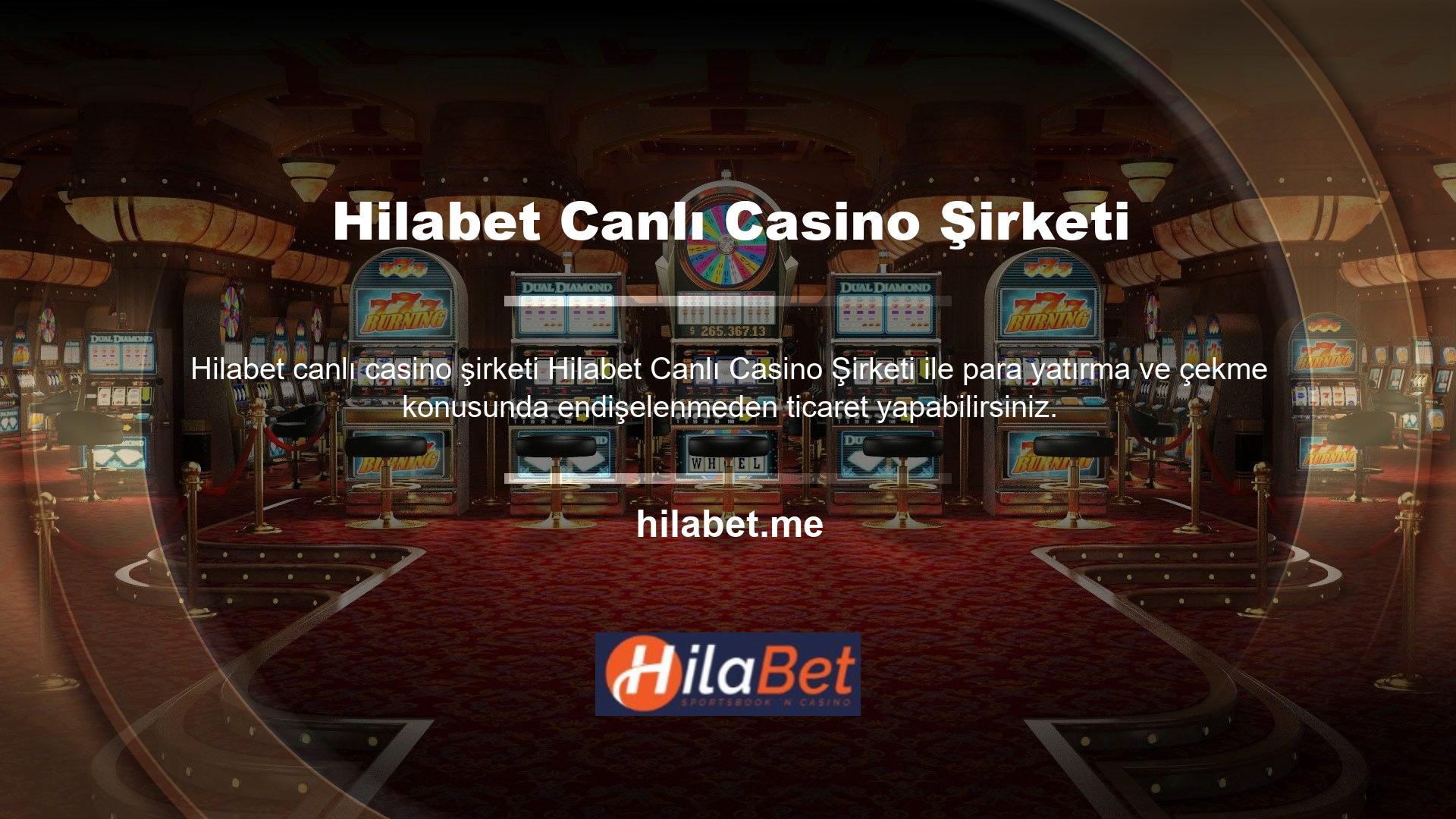 Ülkemizde illegal olarak kabul edilen Hilabet bahisleri geçerli bir lisansa sahip olduğundan bahis tutkunları için site Hilabet canlı casino şirketi  ve canlı ödeme işlemlerinde herhangi bir sakınca bulunmamaktadır